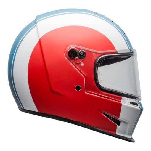 Bell 2021 Cruiser Eliminator Adult Helmet (Slayer White/Red/Blue) - Image 5