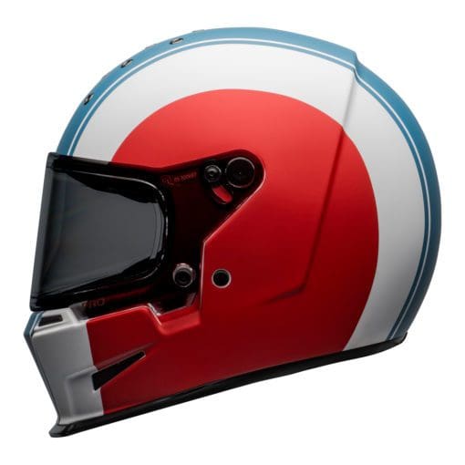 Bell 2021 Cruiser Eliminator Adult Helmet (Slayer White/Red/Blue) - Image 2
