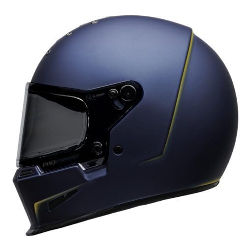 Bell 2021 Cruiser Eliminator Adult Helmet (Vanish Matte Blue/Yellow) - Image 2