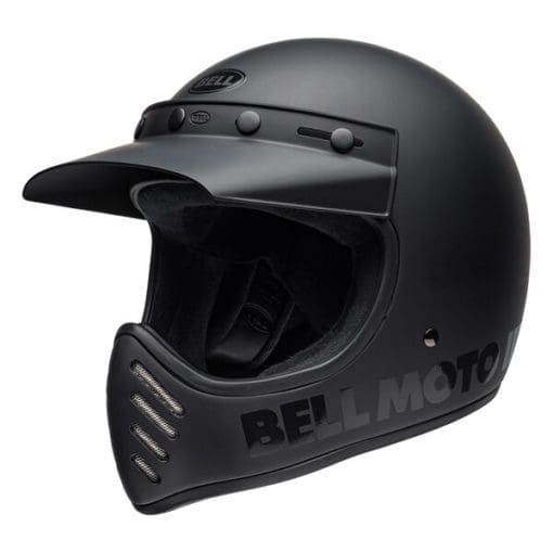 Bell 2021 Cruiser Moto 3 Adult Helmet (Blackout Matte/Gloss Black) - Image 8