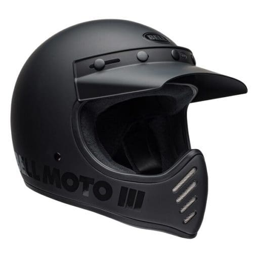 Bell 2021 Cruiser Moto 3 Adult Helmet (Blackout Matte/Gloss Black) - Image 7