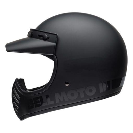 Bell 2021 Cruiser Moto 3 Adult Helmet (Blackout Matte/Gloss Black) - Image 4