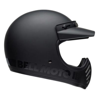 Bell 2021 Cruiser Moto 3 Adult Helmet (Blackout Matte/Gloss Black)