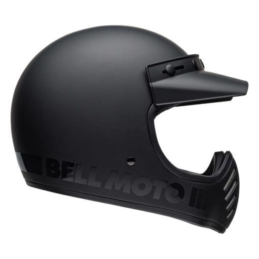 Bell 2021 Cruiser Moto 3 Adult Helmet (Blackout Matte/Gloss Black)