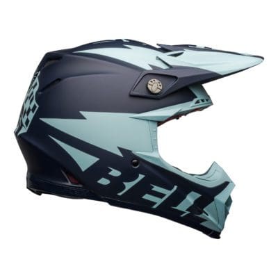 Bell MX 2021 Moto-9 Flex Adult Helmet (Breakaway Matte Navy/Light Blue)