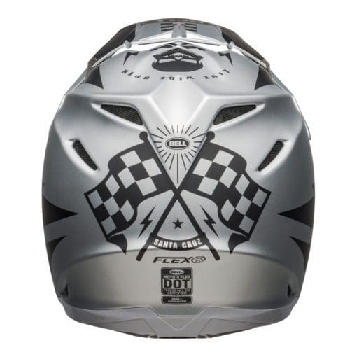 Bell MX 2021 Moto-9 Flex Adult Helmet (Breakaway Matte Silver/Black) - Image 3