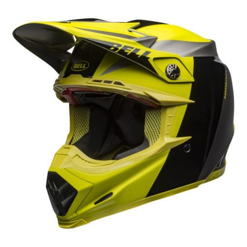 Bell MX 2021 Moto-9 Flex Adult Helmet (Division M/G Black/Hi Viz/Gray) - Image 5