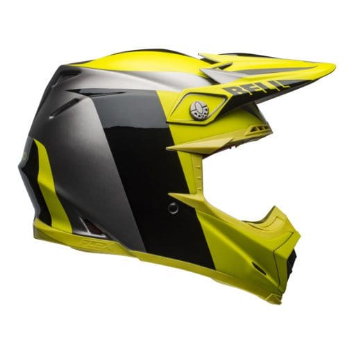 Bell MX 2021 Moto-9 Flex Adult Helmet (Division M/G Black/Hi Viz/Gray)