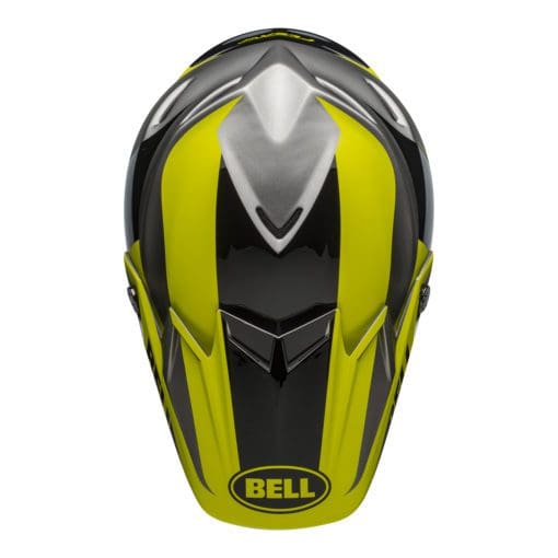 Bell MX 2021 Moto-9 Flex Adult Helmet (Division M/G Black/Hi Viz/Gray) - Image 6