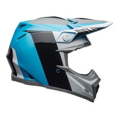 Bell MX 2021 Moto-9 Flex Adult Helmet (Division M/G White/Black/Blue)