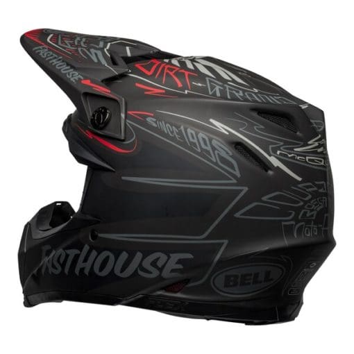 Bell MX 2021 Moto-9 Flex Adult Helmet (Fasthouse Day In The Dirt Matte Black/Grey/Red) - Image 5