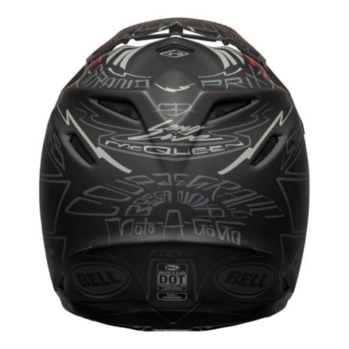 Bell MX 2021 Moto-9 Flex Adult Helmet (Fasthouse Day In The Dirt Matte Black/Grey/Red) - Image 6