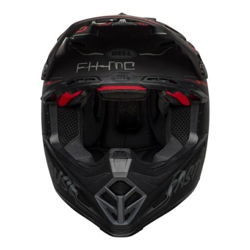 Bell MX 2021 Moto-9 Flex Adult Helmet (Fasthouse Day In The Dirt Matte Black/Grey/Red) - Image 2