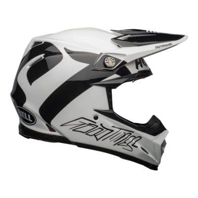 Bell MX 2021 Moto-9 Flex Adult Helmet (Fasthouse Newhall White/Black)