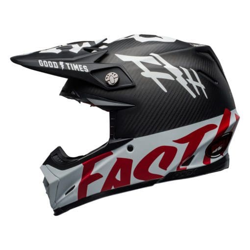 Bell MX 2021 Moto-9 Flex Adult Helmet (Fasthouse WRWF Black/White/Red) - Image 5