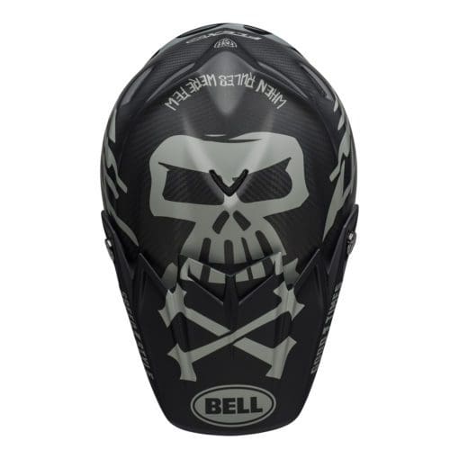 Bell MX 2021 Moto-9 Flex Adult Helmet (FastHouse WRWF M/G Black/White/Gray) - Image 6