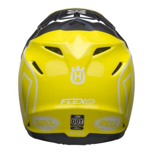 Bell MX 2021 Moto-9 Flex Adult Helmet (Husqvarna Gotland M/G Blue/Hi-Viz) - Image 3