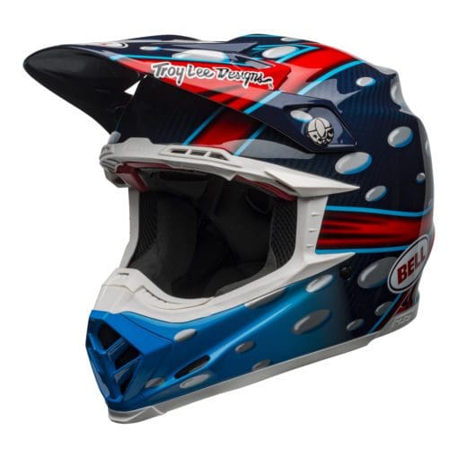 Bell MX 2021 Moto-9 Flex Adult Helmet (McGrath Replica Gloss Blue) - Image 3