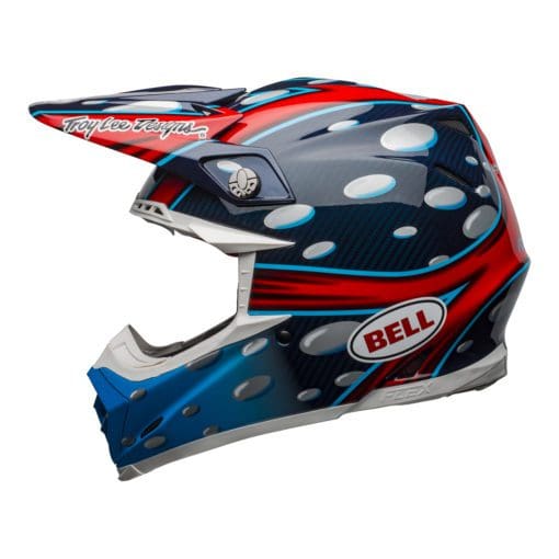 Bell MX 2021 Moto-9 Flex Adult Helmet (McGrath Replica Gloss Blue) - Image 2