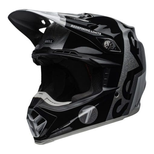 Seven MX 2021 Moto-9 Flex Adult Helmet (Galaxy M/G Black/Silver) - Image 5
