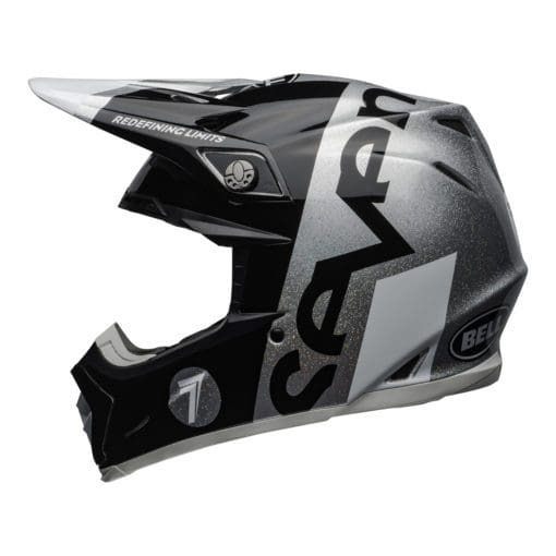 Seven MX 2021 Moto-9 Flex Adult Helmet (Galaxy M/G Black/Silver) - Image 3