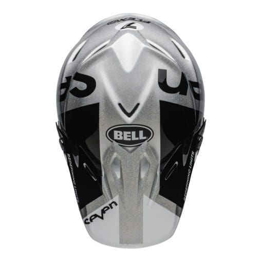 Seven MX 2021 Moto-9 Flex Adult Helmet (Galaxy M/G Black/Silver) - Image 6