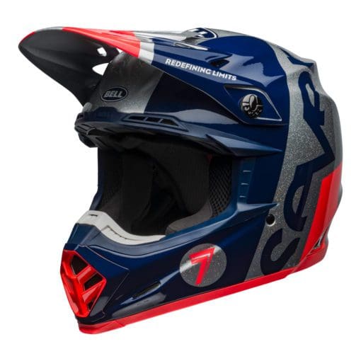 Seven MX 2021 Moto-9 Flex Adult Helmet (Galaxy M/G Navy/Silver) - Image 4