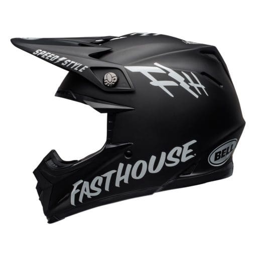 Bell MX 2021 Moto-9 Mips Adult Helmet (Fasthouse Black/White) - Image 5