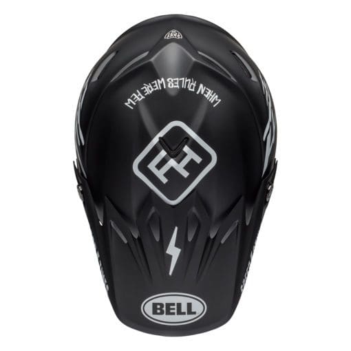 Bell MX 2021 Moto-9 Mips Adult Helmet (Fasthouse Black/White) - Image 3