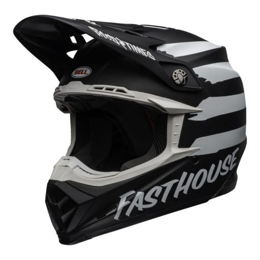 Bell MX 2021 Moto-9 Mips Adult Helmet (Fasthouse Signia Black/White) - Image 5