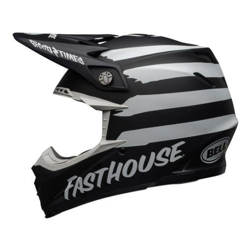 Bell MX 2021 Moto-9 Mips Adult Helmet (Fasthouse Signia Black/White) - Image 3