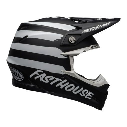Bell MX 2021 Moto-9 Mips Adult Helmet (Fasthouse Signia Black/White)