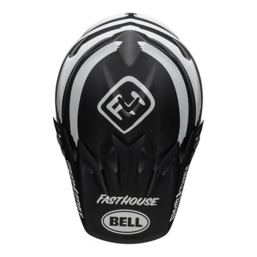 Bell MX 2021 Moto-9 Mips Adult Helmet (Fasthouse Signia Black/White) - Image 6