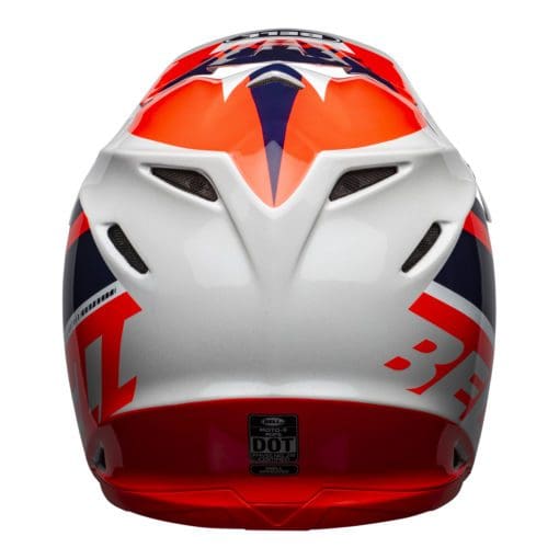 Bell MX 2021 Moto-9 Mips Adult Helmet (Prophecy Gloss Infrared/Navy/Gray) - Image 4