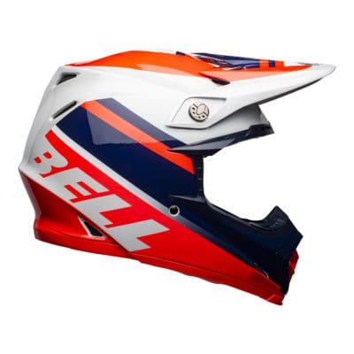 Bell MX 2021 Moto-9 Mips Adult Helmet (Prophecy Gloss Infrared/Navy/Gray)