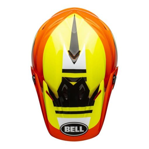 Bell MX 2021 Moto-9 Mips Adult Helmet (Prophecy Gloss Yellow/Orange/Black) - Image 3