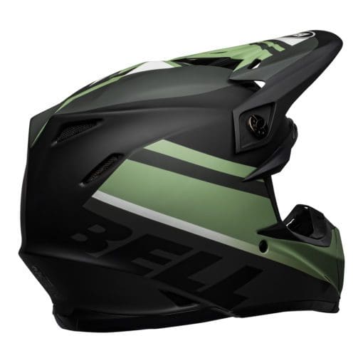 Bell MX 2021 Moto-9 Mips Adult Helmet (Prophecy Matte Black/Dark Green) - Image 3
