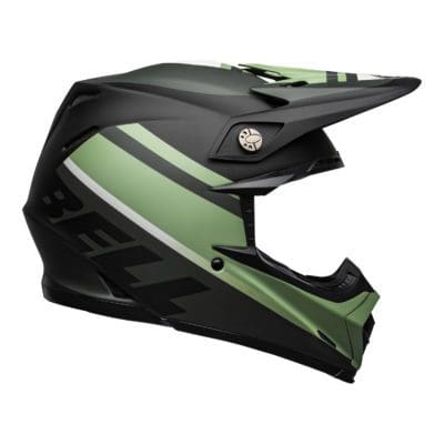 Bell MX 2021 Moto-9 Mips Adult Helmet (Prophecy Matte Black/Dark Green)