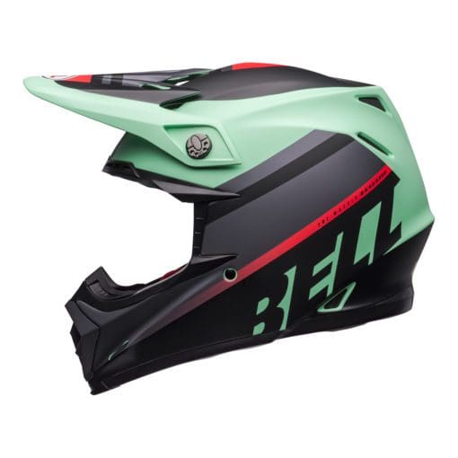 Bell MX 2021 Moto-9 Mips Adult Helmet (Prophecy Matte Green/Infrared/Black) - Image 3
