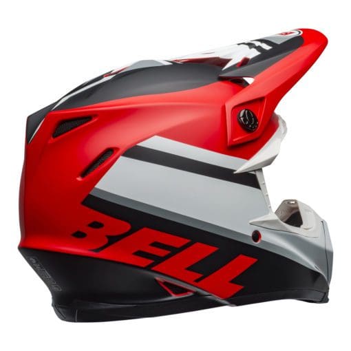 Bell MX 2021 Moto-9 Mips Adult Helmet (Prophecy Matte White/Red/Black) - Image 5