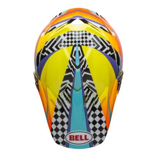 Bell MX 2021 Moto-9 Mips Adult Helmet (Tagger Breakout Orange/Yellow) - Image 6
