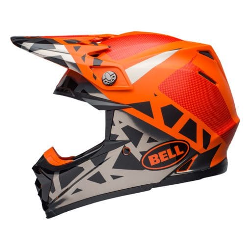 Bell MX 2021 Moto-9 Mips Adult Helmet (Tremor Black/Orange/Chrome) - Image 4
