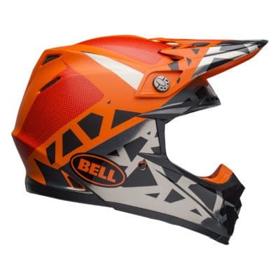 Bell MX 2021 Moto-9 Mips Adult Helmet (Tremor Black/Orange/Chrome)