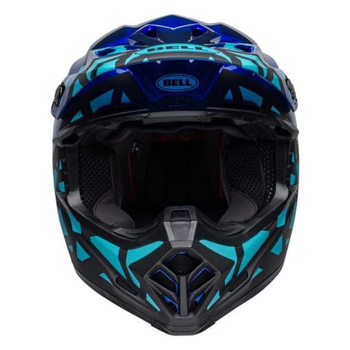 Bell MX 2021 Moto-9 Mips Adult Helmet (Tremor Blue/Black) - Image 3