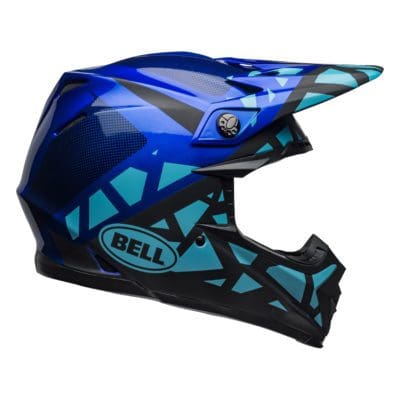 Bell MX 2021 Moto-9 Mips Adult Helmet (Tremor Blue/Black)