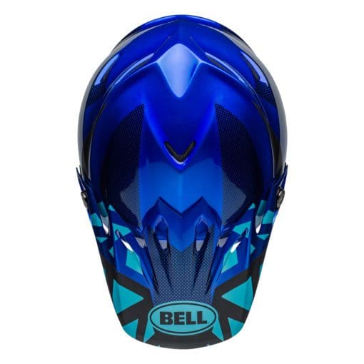Bell MX 2021 Moto-9 Mips Adult Helmet (Tremor Blue/Black) - Image 2