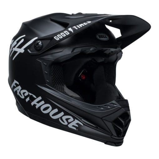 Bell MX 2021 Moto-9 Youth MIPS (Fasthouse Helmet Matte Black/White) - Image 4