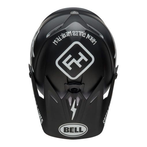 Bell MX 2021 Moto-9 Youth MIPS (Fasthouse Helmet Matte Black/White) - Image 6