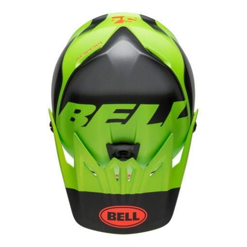 Bell MX 2021 Moto-9 Youth MIPS Helmet (Glory Matte Green/Black/Infrared) - Image 6