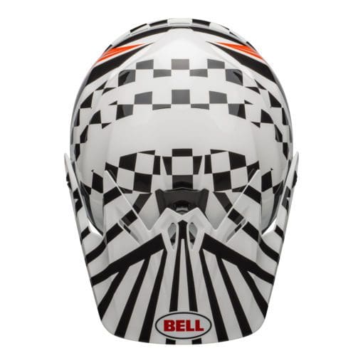Bell MX 2021 Moto-9 Youth MIPS (Check Me Out White/Black) - Image 2